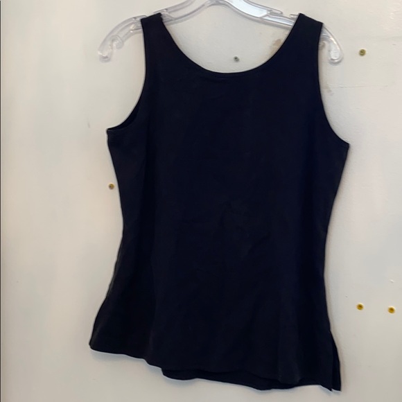 NWT TOMMY BAHAMA silk black tank shell top blouse S - Picture 2 of 3